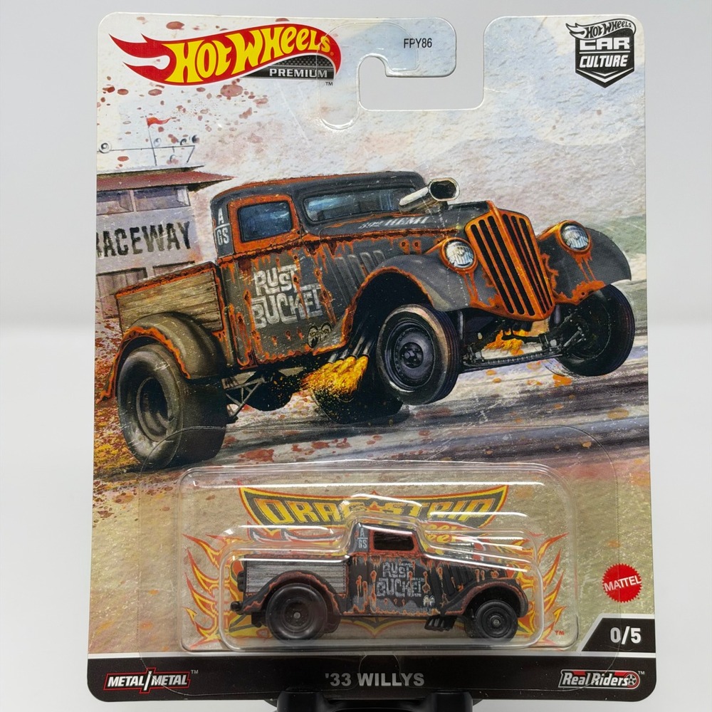 Hot Wheels Premium Car Culture Dragstrip Demons '33 Willys CHASE Rust Bucket